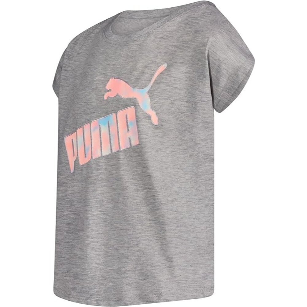 PUMA Girls' No.1 Logo T-Shirt Crewneck Top, Size Large,12-14